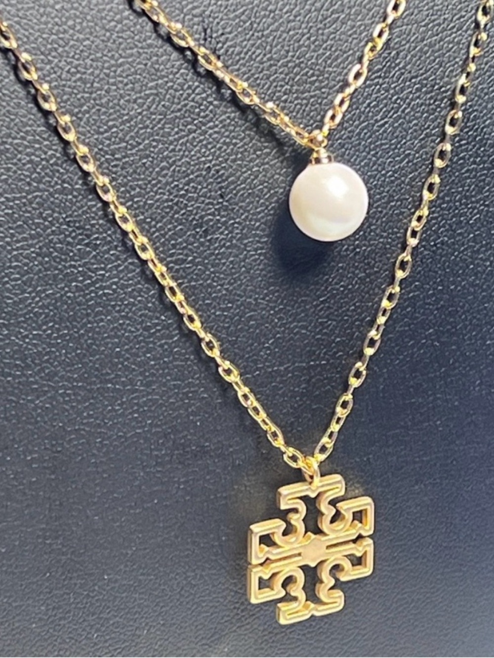 Tory Burch Gold-Tone Double Layer Necklace - W/O Tag EUC